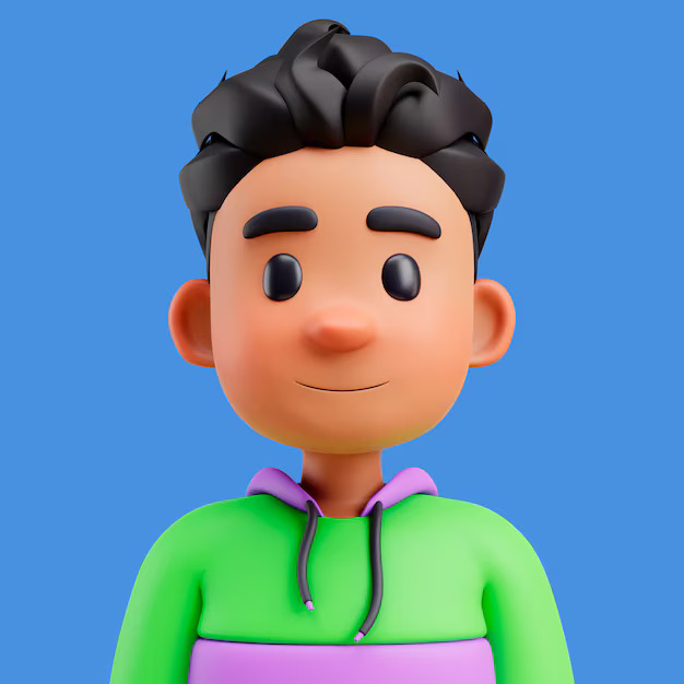 3d illustration human avatar profile